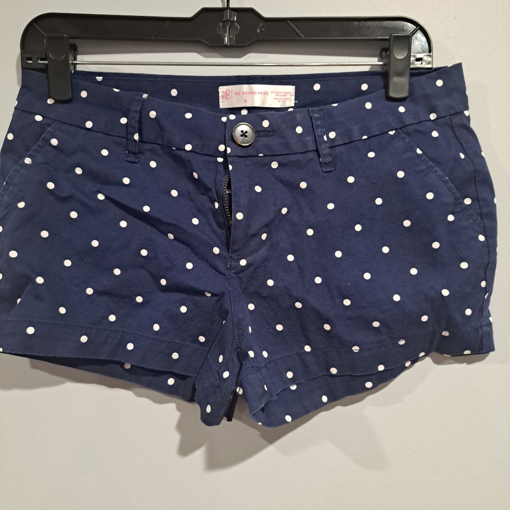 No Boundaries polka dot shorts